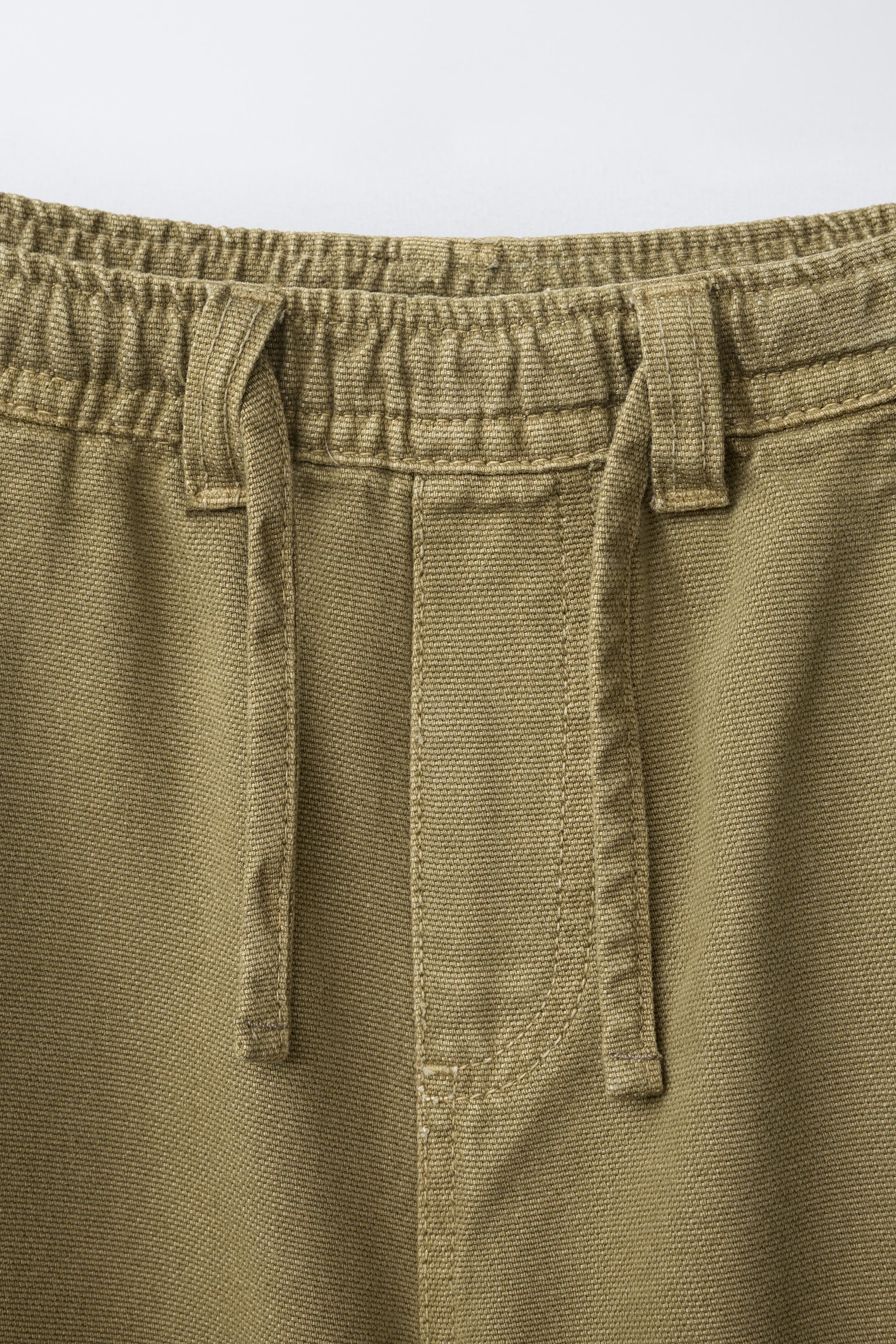 PANTALON WIDE LEG EN TOILE